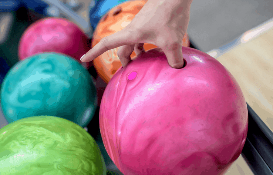 Cleaning Finger Holes of a Bowling Ball