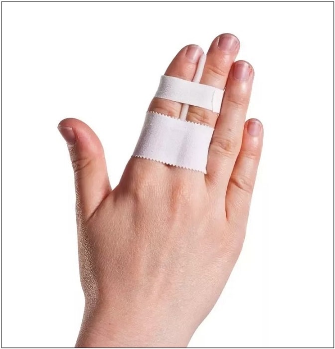 Purpose of taping the bowler's fingers